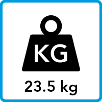Gewicht - 23,5 kg