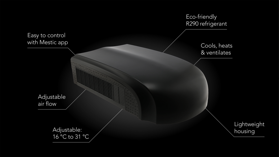 Condizionatore a tetto RTA-1700L nero