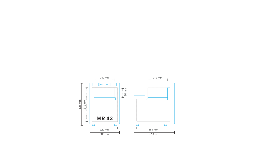 Frigorifero a compressore MR-43