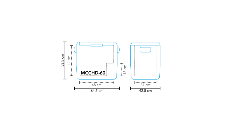 Frigorifero a compressore MCCHD-60 DC
