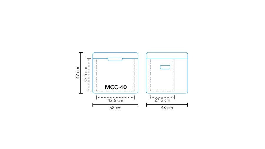 Frigorifero a compressione MCC-40 DC