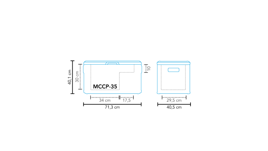 Frigorifero a compressore MCCP-35 AC/DC