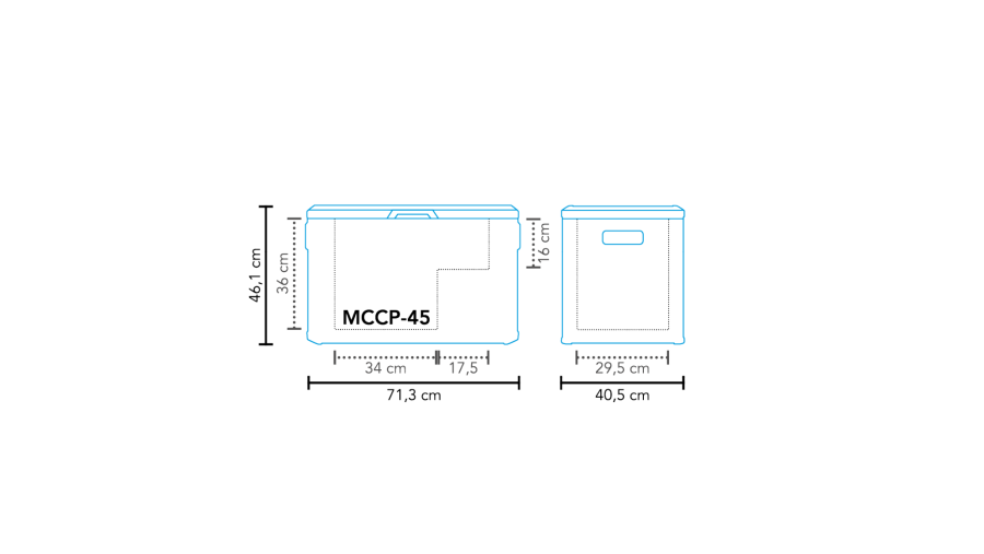 Frigorifero a compressore MCCP-45 AC/DC