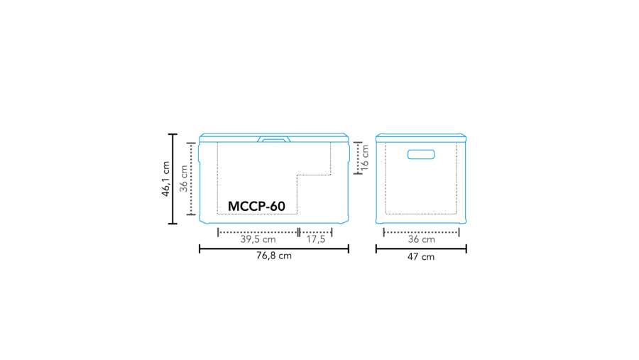 Frigorifero a compressore MCCP-60 AC/DC