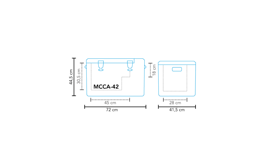 Frigorifero a compressore MCCA-42 DC