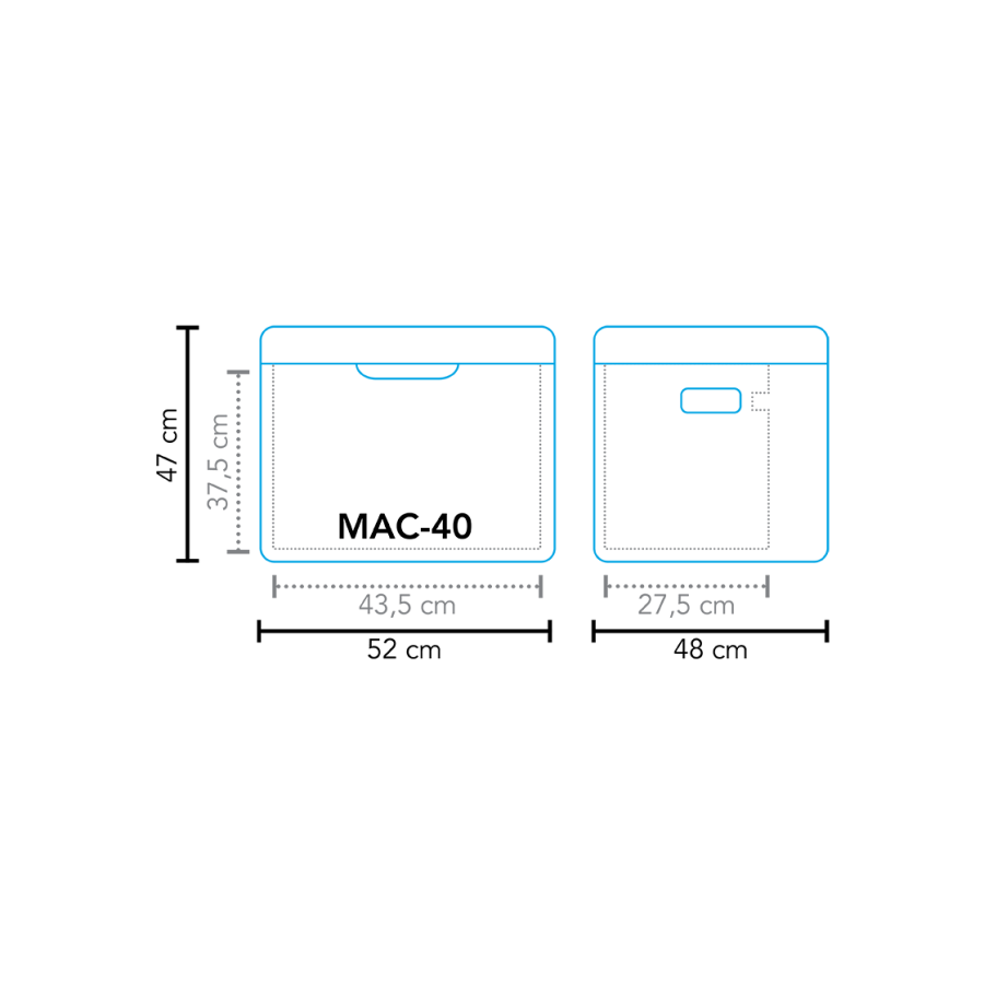 Koelbox absorptie MAC-40 AC/DC 30mbar