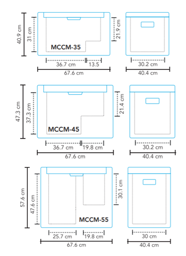 Frigorifero a compressore MCCM-55 AC/DC Dual Zone